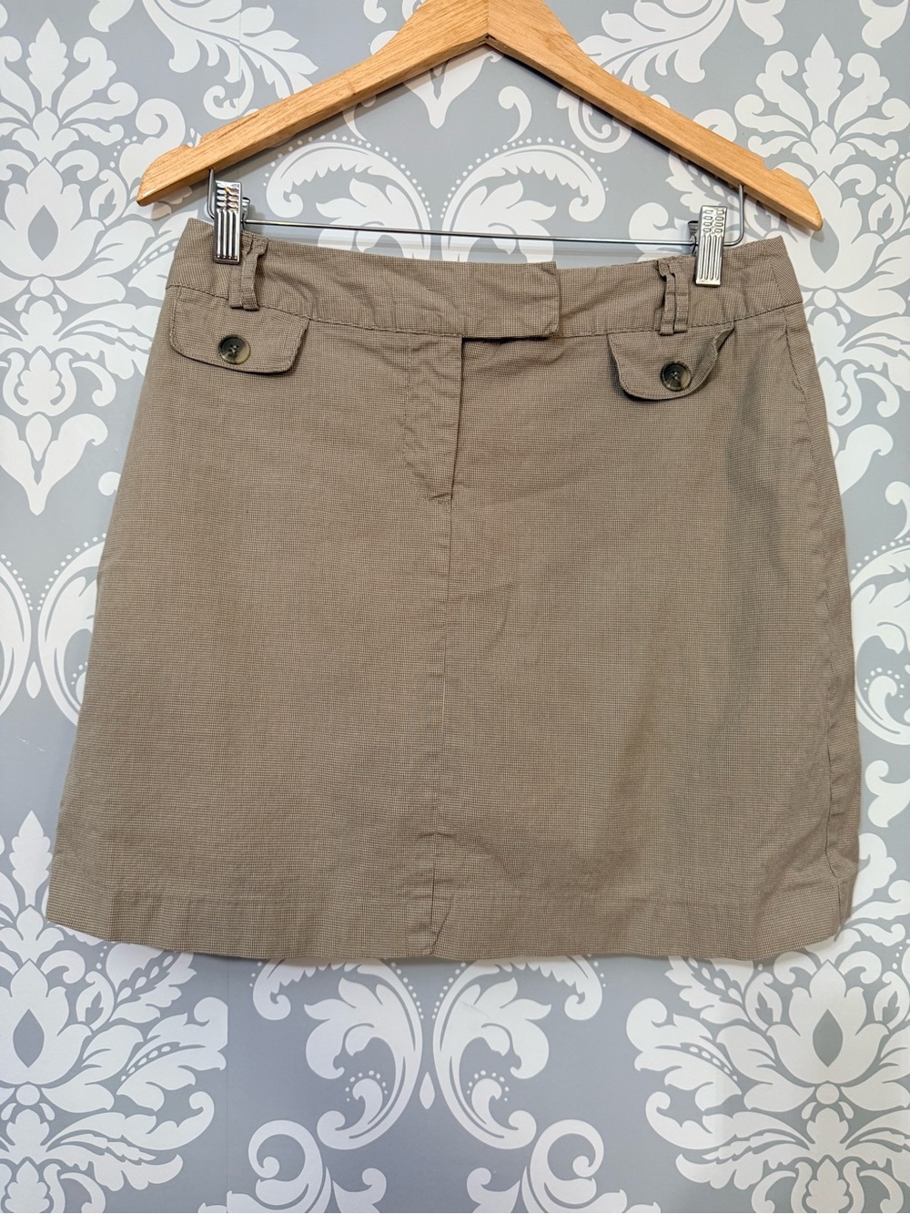 💫10/$25 • Reitmans Classic A-Line Cotton Blend Skort in Taupe